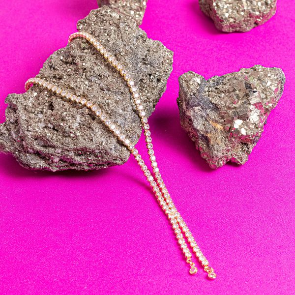 Colar Gravatinha Riviera Folheado em Ouro 18k
