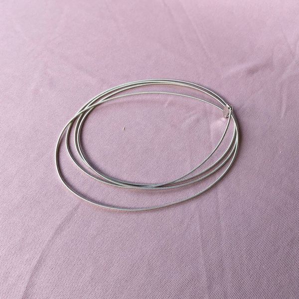 Pulseira Cordão de Violão Folheado em Prata 925