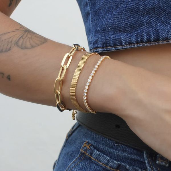 Pulseira Elos Cartier Folheado em Ouro 18k