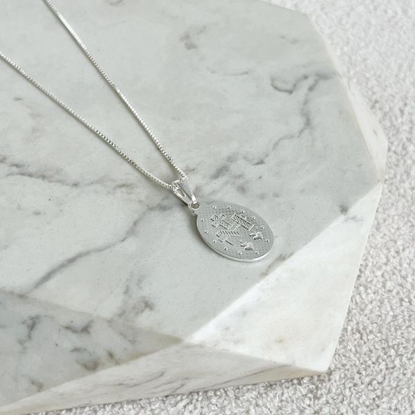 Colar Medalha Milagrosa Folheado em Prata 925