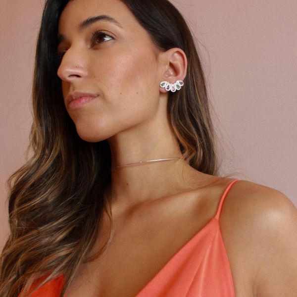 Colar Choker Aro Fina Folheado em Prata 925