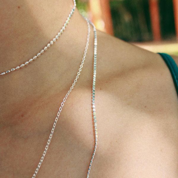 Colar Choker Bolinhas Achatadas Folheado em Prata 925