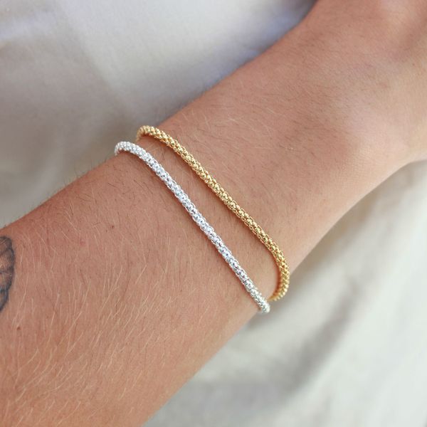 Pulseira Pipoca Folheado em Ouro 18k