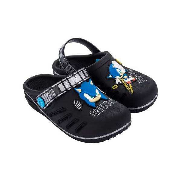 Babuche Infantil Masculino Sonic Speed Preto - Grendene