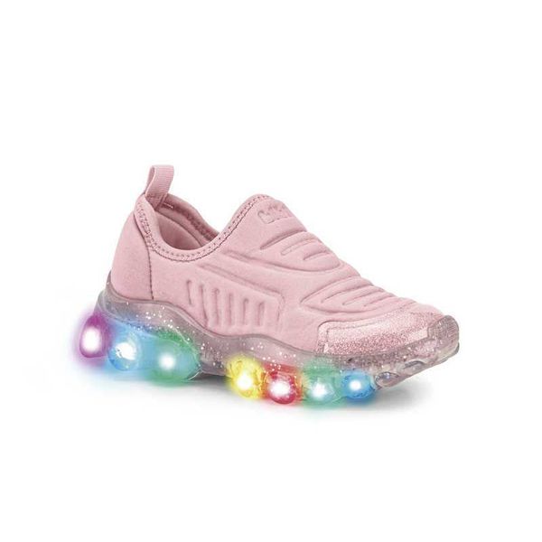 Tênis Infantil de Luz Bibi Roller Celebration 2.0 Rosa Iogurte