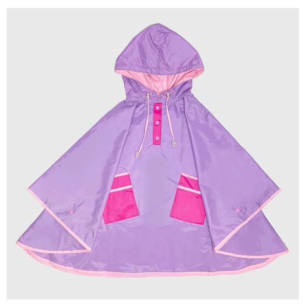 Capa de Chuva Lisa Lilás Pink KidSplash!