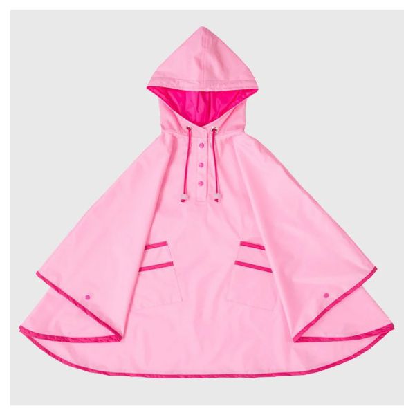 Capa de Chuva Lisa Rosa Claro KidSplash!