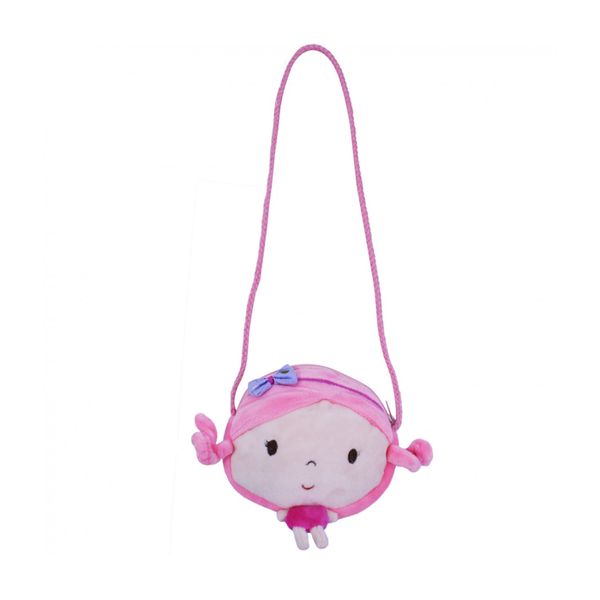 Bolsa Infantil Boneca Laço Roxo 15cm