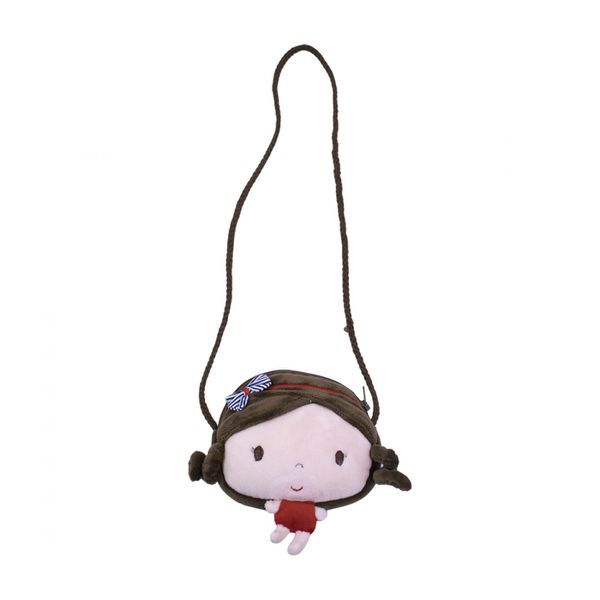 Bolsa Infantil Boneca Laço Listrado 15cm