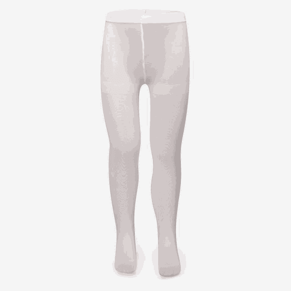 Meia-calça Infantil Feminina Algodão Lisa Branco - Puket