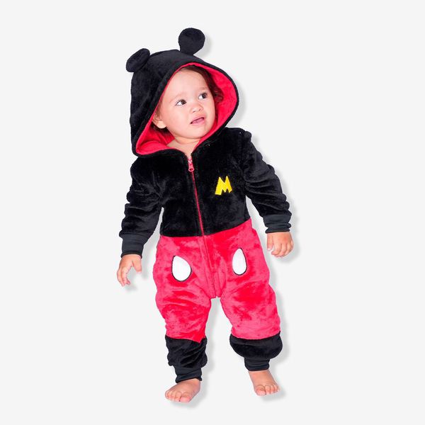 Macacão Kigurumi Baby Mickey 1 Ano - Disney