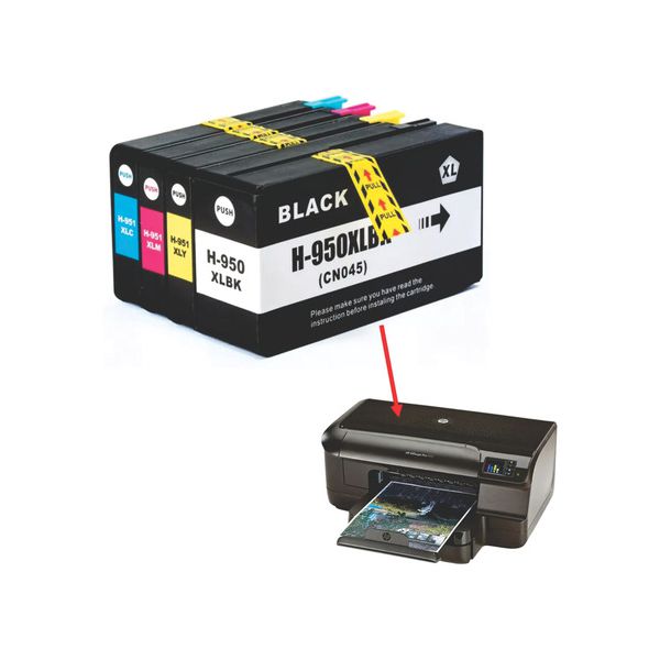 Cartucho de Tinta 950xl 951xl Azul Compatível Com HP 8100 8600 8620 8610