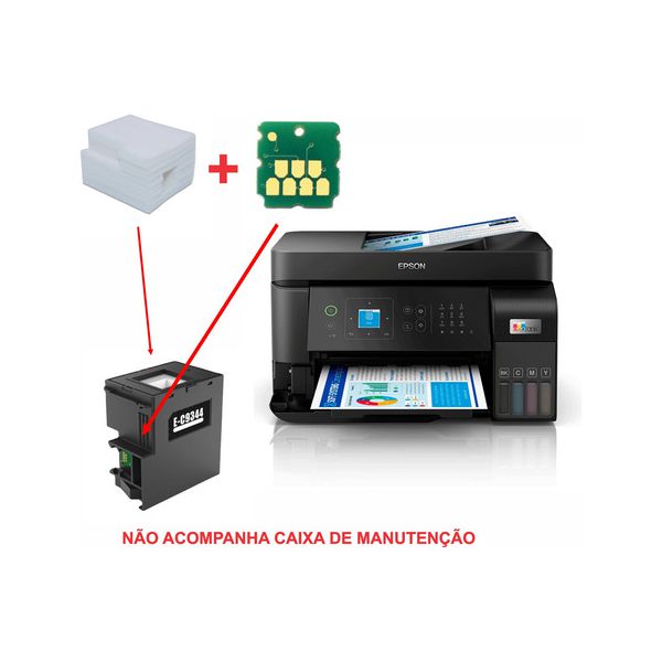 Kit Esponja Feltro Espuma + Chip Para Epson C9344 L5590 XP-2100 WF-2810