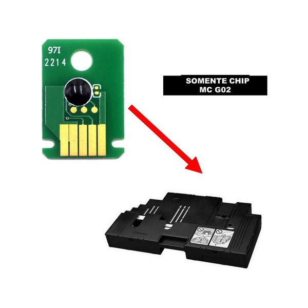 Chip Compativel da Caixa de Manutenção Mc-g02 Para Canon G3160 G2160 G3520 G3860 G3620