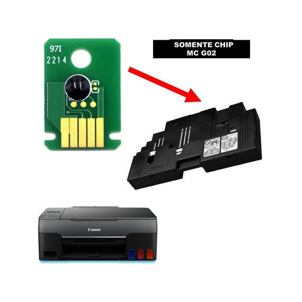 Chip Compativel da Caixa de Manutenção Mc-g02 Para Canon G3160 G2160 G3520 G3860 G3620