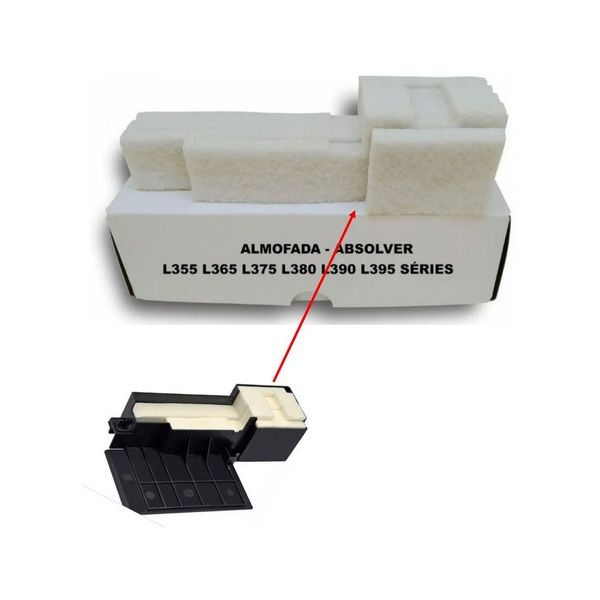 Almofada Esponja Compatível Com Epson L355 L365 L375 L380 L110 L111 L210 L220