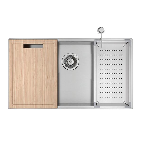Cuba de Cozinha Deca Suprema Inox 75x40cm com Acessórios CC.670.75.AC.INX