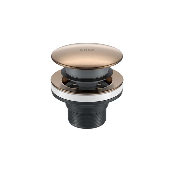 Válvula de Escoamento Deca para Lavatório Cuba e Bidê Click Corten - 1601.CT.CLI.MT