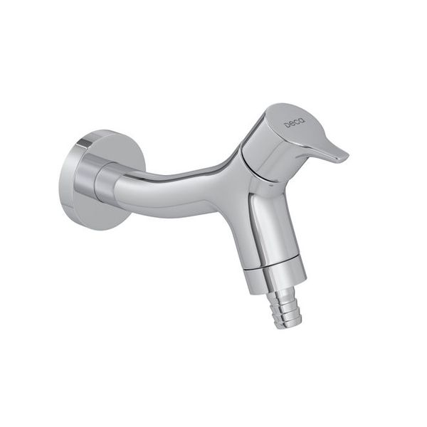 Torneira Deca para Jardim e Tanque com Adaptador de Mangueira Gama Cromado 1153.C13