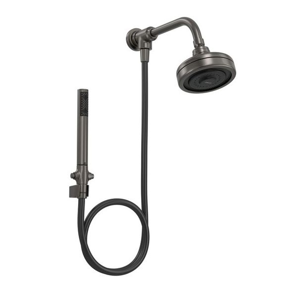 Kit de Chuveiro Deca Acqua Plus com Desviador e Ducha Manual Dark Antracite - 1990.GFMT.STDKIT.N