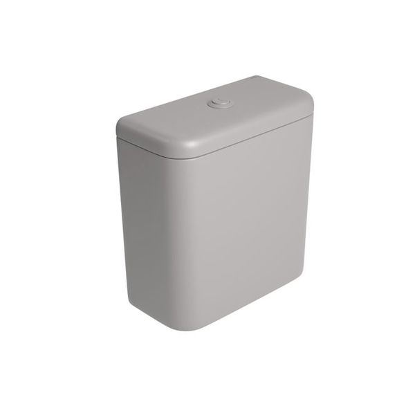 Caixa Acoplada Deca Monocromática Carrara com Acionamento Duo Soft Antracite CD.11F.SFAT.85