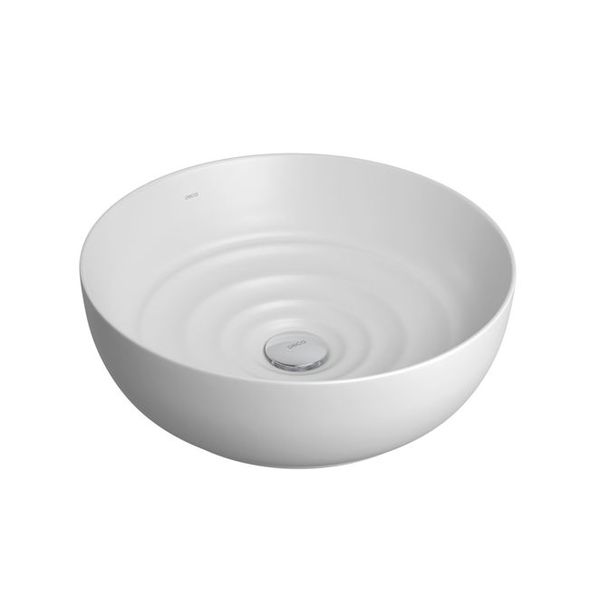 Cuba de Apoio Deca Redonda 40cm Gota Branco Fosco L.12040.GT.16