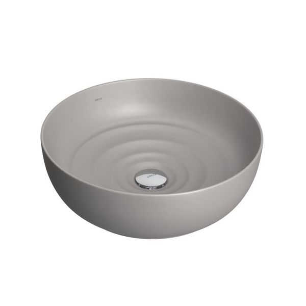 Cuba de Apoio Deca Redonda 40cm Gota Soft Antracite L.12040.GT.85