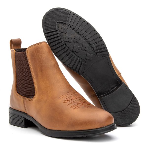Bota clearance chelsea caramelo