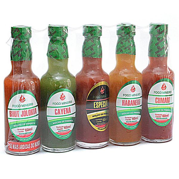 KIT MOLHO DE PIMENTA FOGO MINEIRO