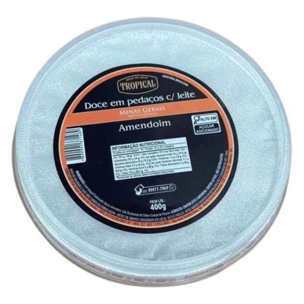 DOCE DE LEITE COM AMENDOIM TROPICAL PEDAÇOS