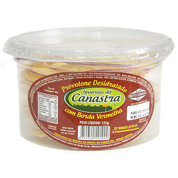 PROVOLONE DESIDRATADO BORDA VERMELHA