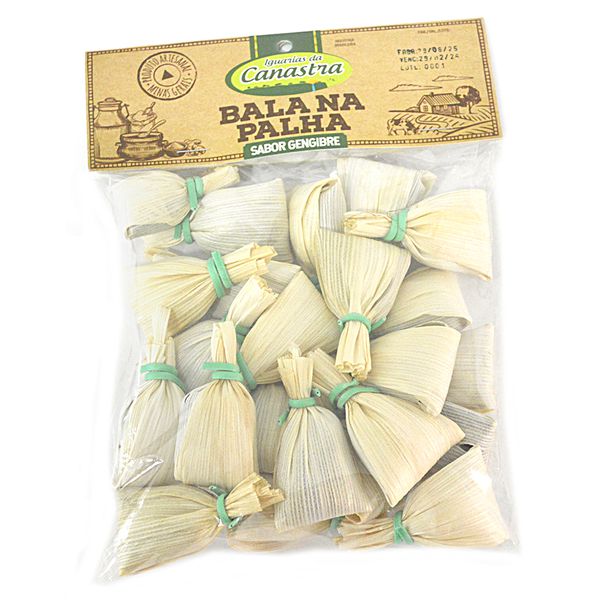 BALA NA PALHA SABOR GENGIBRE
