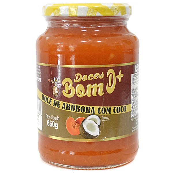 DOCE DE ABÓBORA COM COCO BOM D+ 