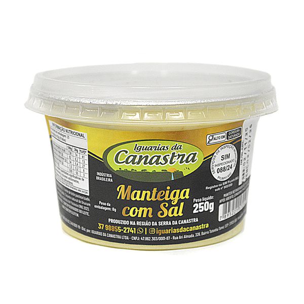 MANTEIGA DE LEITE 250 GRAMAS