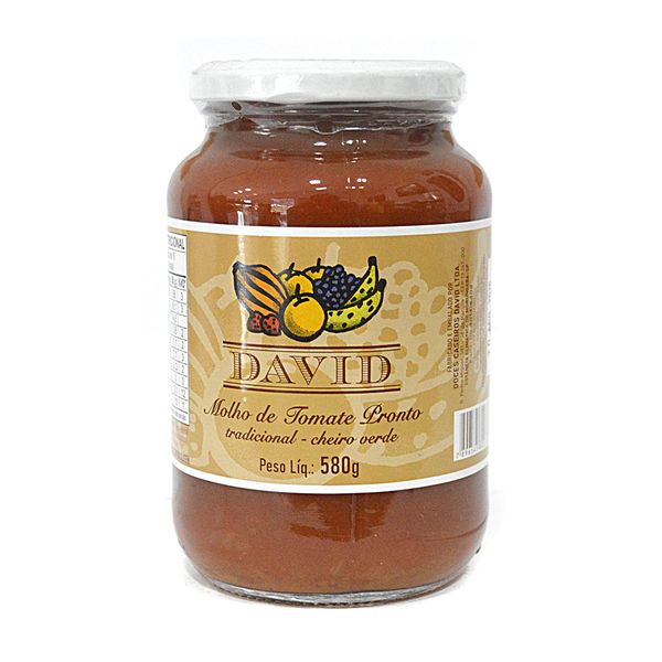 MOLHO DE TOMATE TRADICIONAL COM CHEIRO VERDE 580 GRAMAS