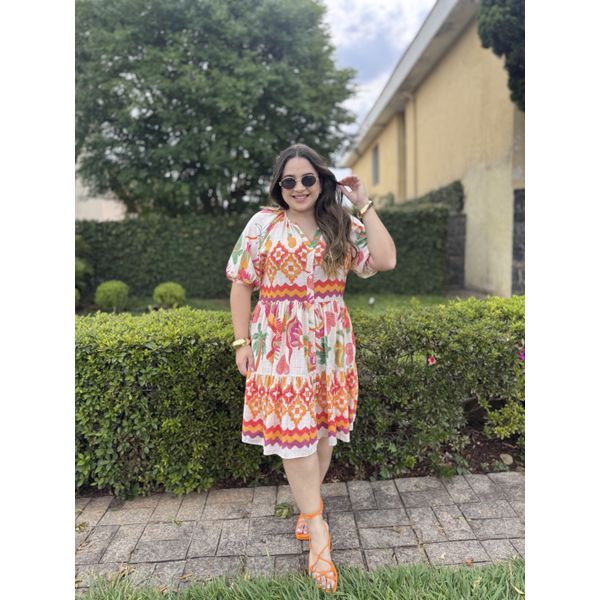 Chemise Renata Creme Estampado