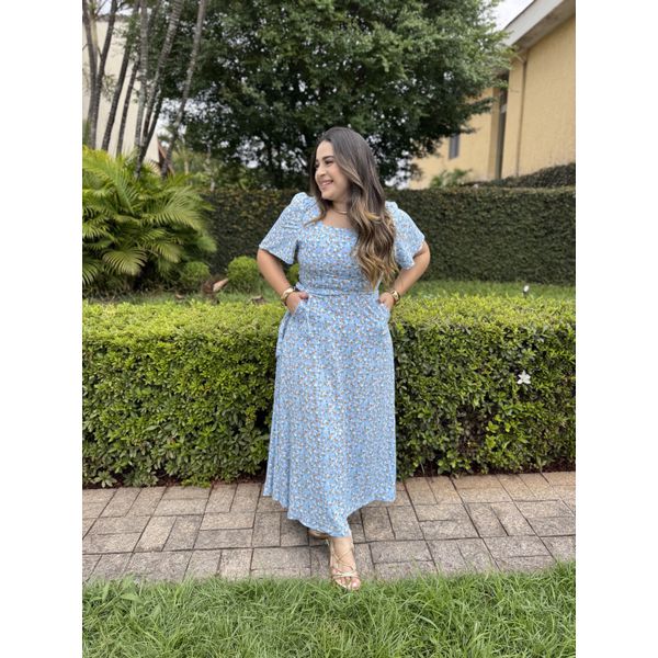 Vestido Zoe Azul Liberty