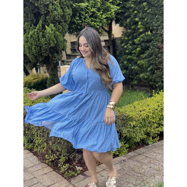 Chemise Renata Azul Liberty