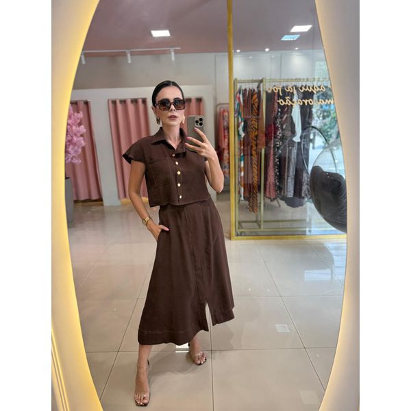Conjunto Vitoria Marrom