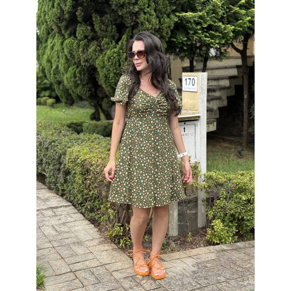 Vestido Giulia Verde Liberty