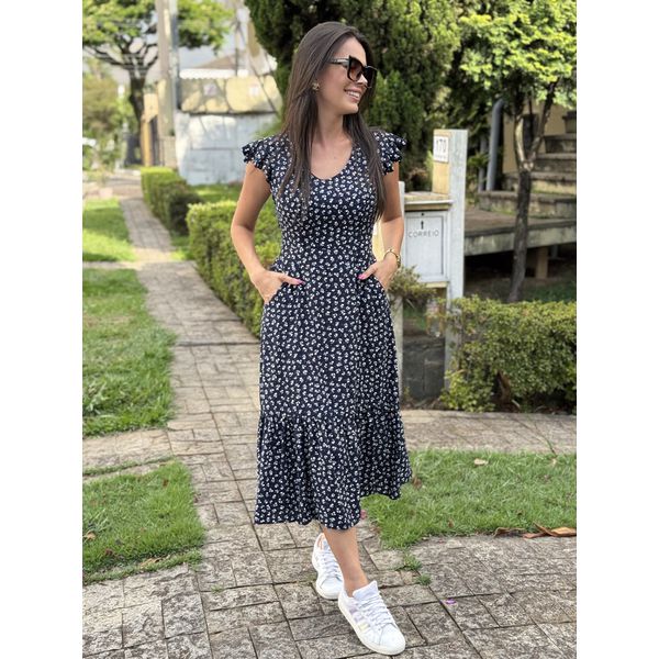 Vestido Soraia Azul Liberty