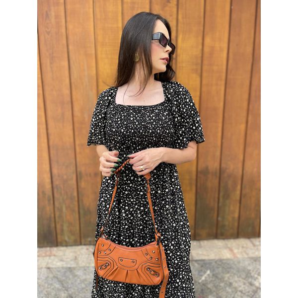Vestido Mayara Preto Liberty 