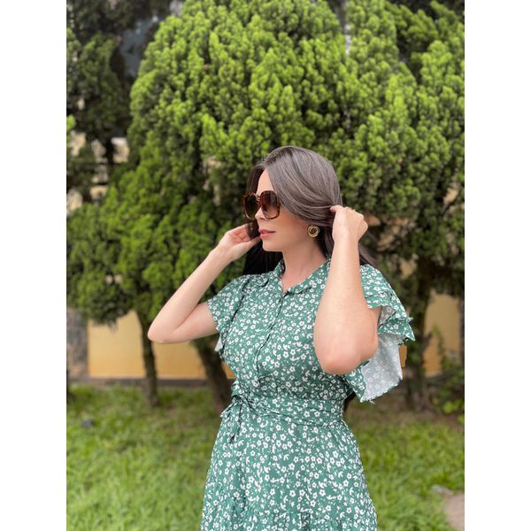 Vestido Catarina Verde Liberty