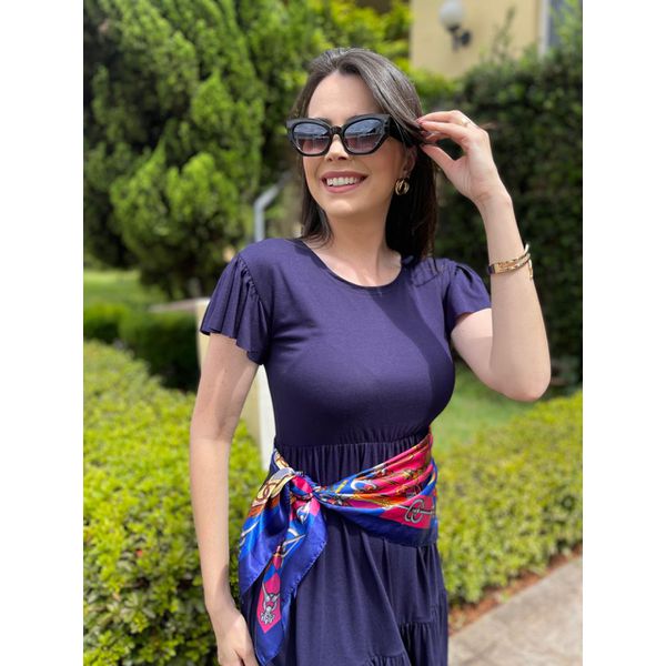 Vestido Aline Azul Marinho