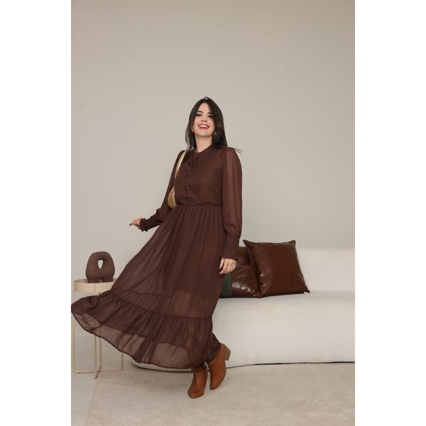 Vestido Maya Marrom