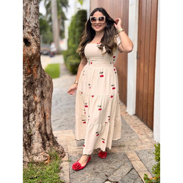 Vestido Isis Cereja