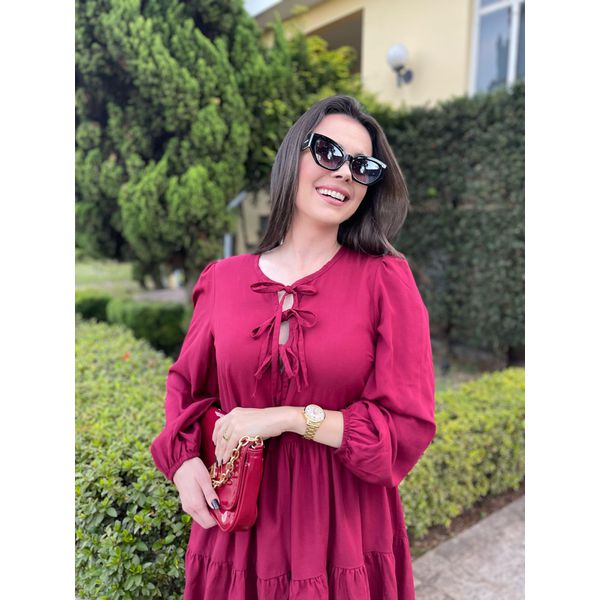 Vestido Laura Marsala