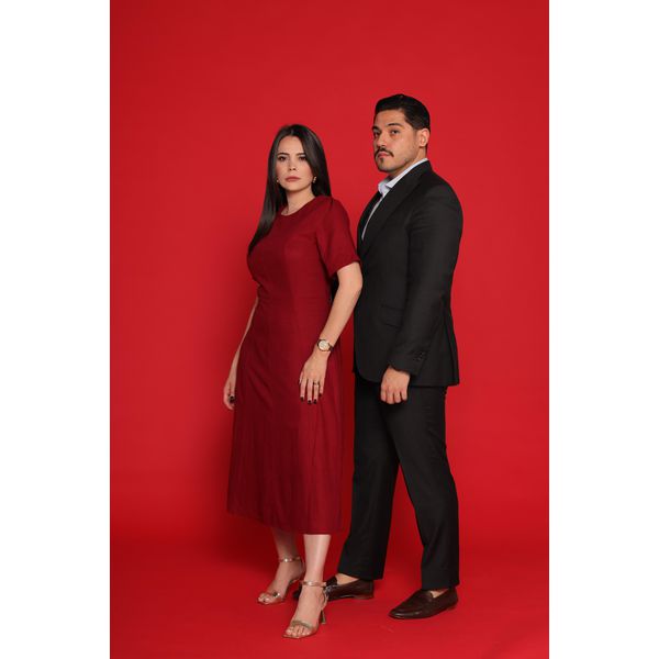 Vestido Luiza Vinho