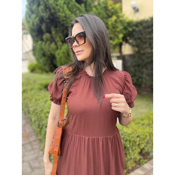 Vestido Mayumi Marrom