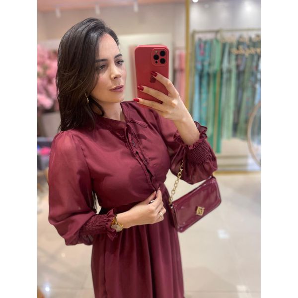 Vestido Maya Marsala